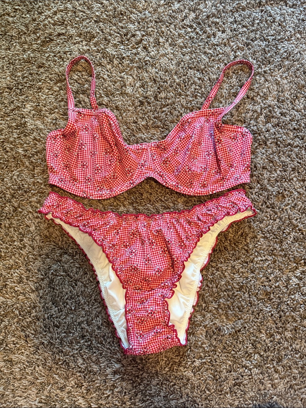 Pink X Frankie’s Bikinis swimsuit